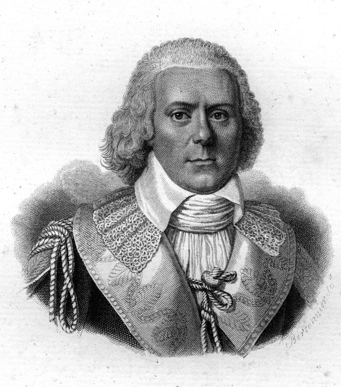 Portrett av Paul de Barras (1755-1829), fransk politiker, gravering fra 1800-tallet av Unknown artist