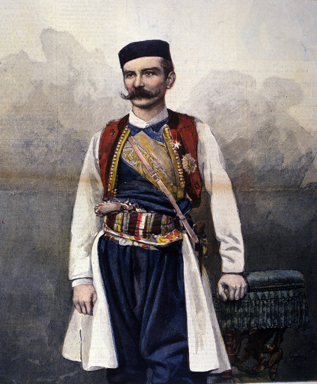 Portrett av Peter I av Serbia (Karageorgevic av Unknown artist