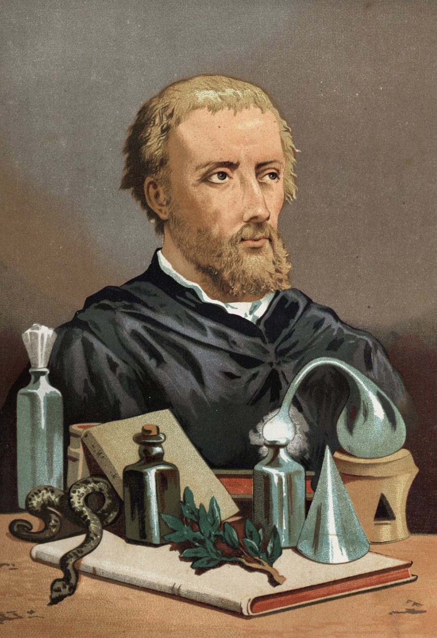 Portrett av Philipp Aureolus Theophrastus Bombast von Hohenheim Paracelsus av Unknown artist