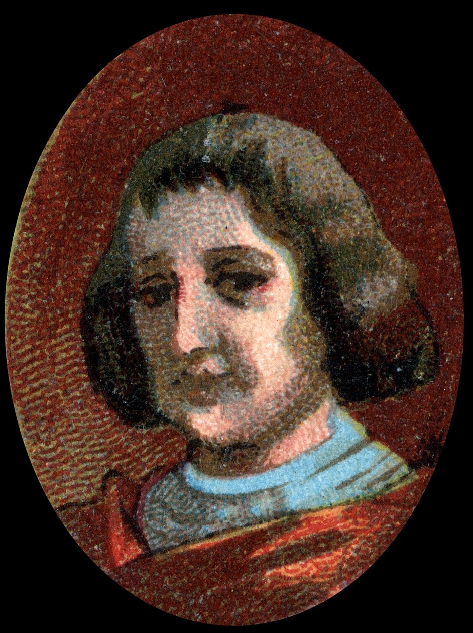 Portrett av Philippe de Commines (Comynes eller Comines) (1447-1511), fransk spaltist. av Unknown artist