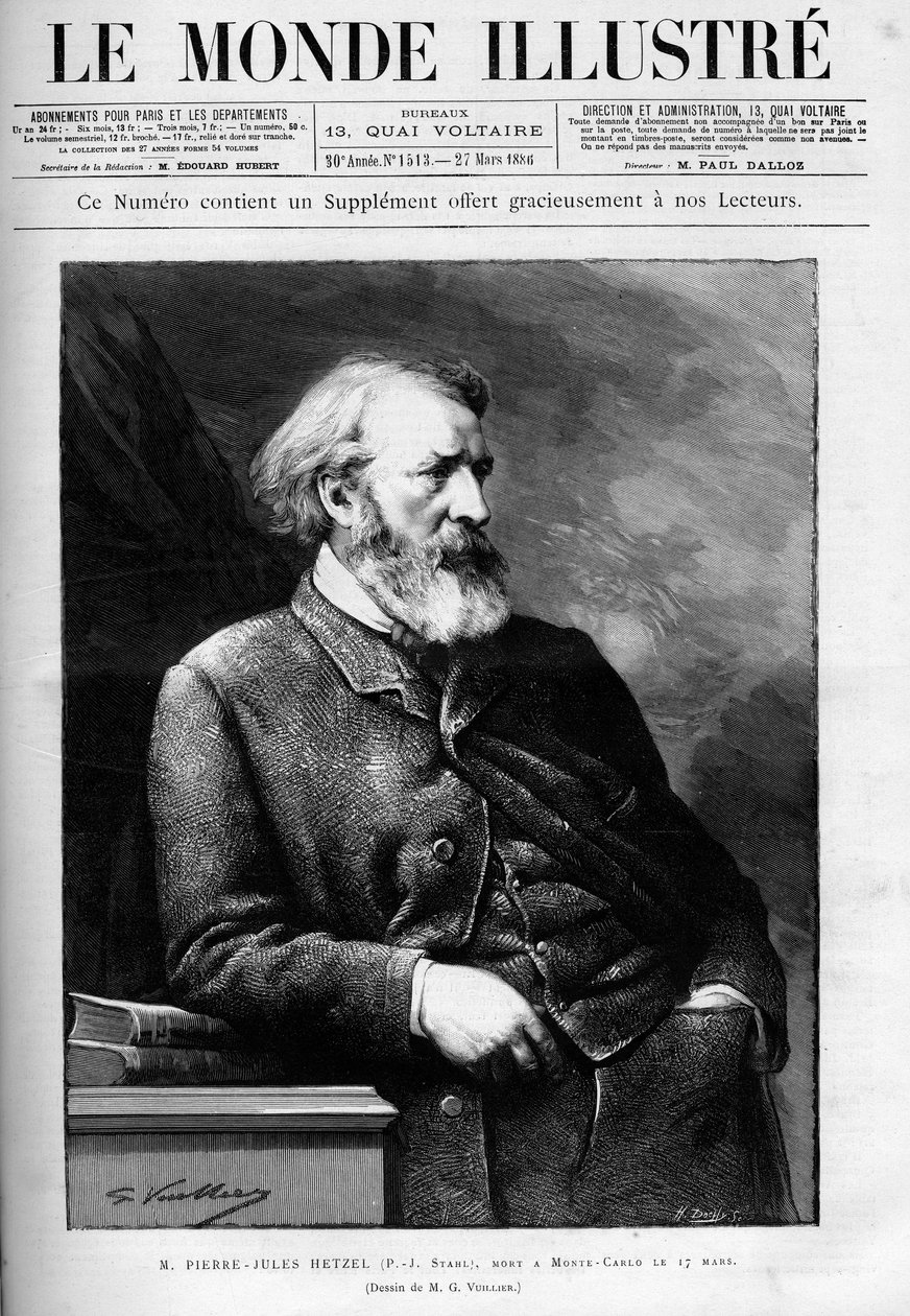 Portrett av Pierre-Jules Hetzel (Pierre Jules Hetzel av Unknown artist