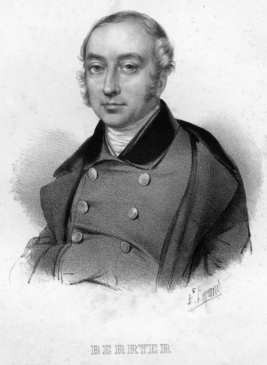 Portrait of Pierre Antoine (Pierre-Antoine) Berryer (1790-1868) (Berryer fils), French lawyer and politician av Unknown artist