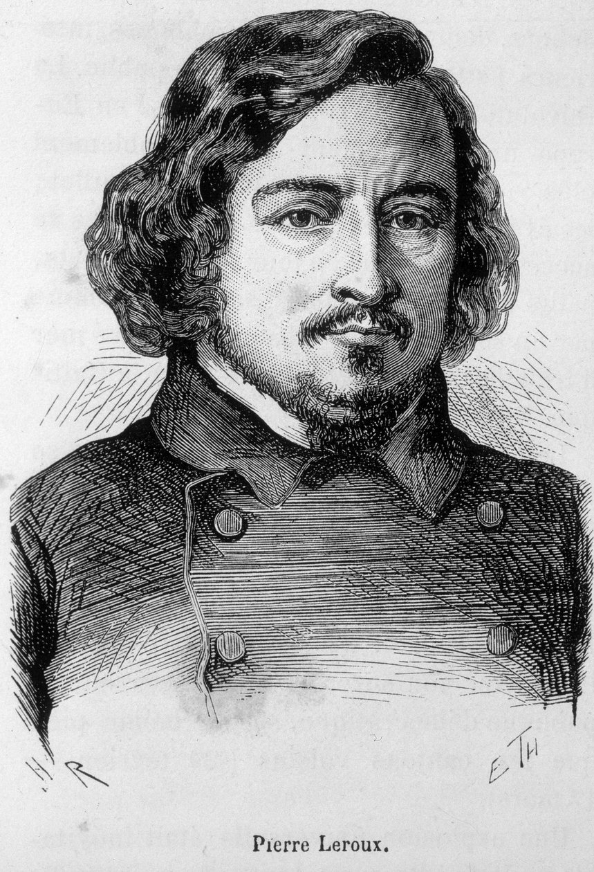 Portrett av Pierre Leroux, fransk filosof, publisist og politiker (1797 - 1871) av Unknown artist