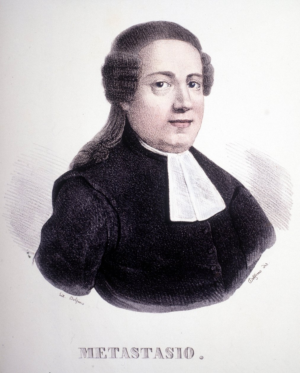 Portrett av Pierre Metastase (eller Pietro Metastasio) (1698 - 1782). av Unknown artist