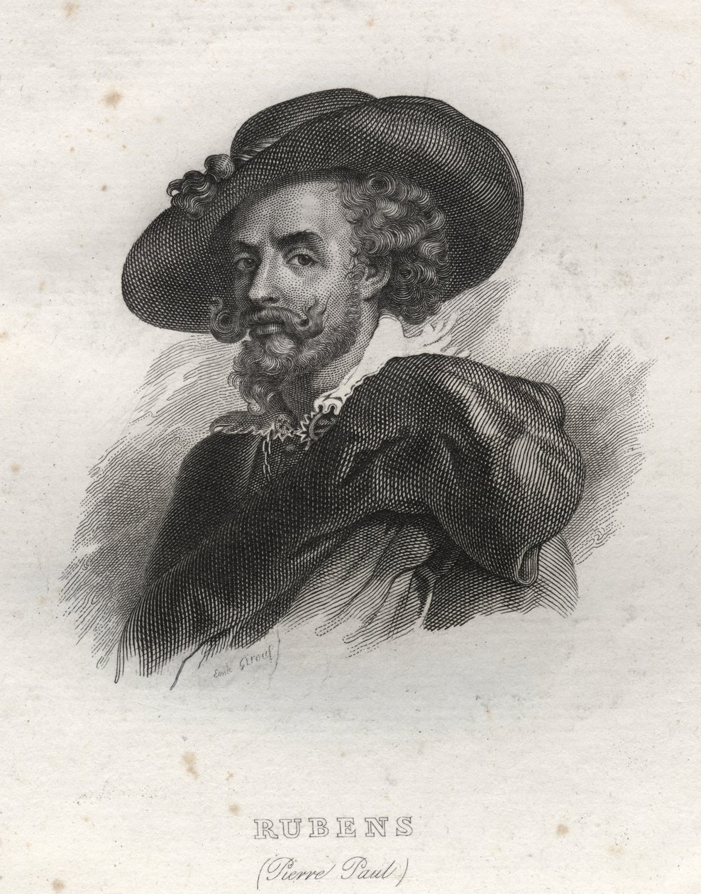 Portrait of Pierre Paul (Pierre-Paul) Rubens (or Peter Paul or Petrus Paulus) (1577-1640) av Unknown artist