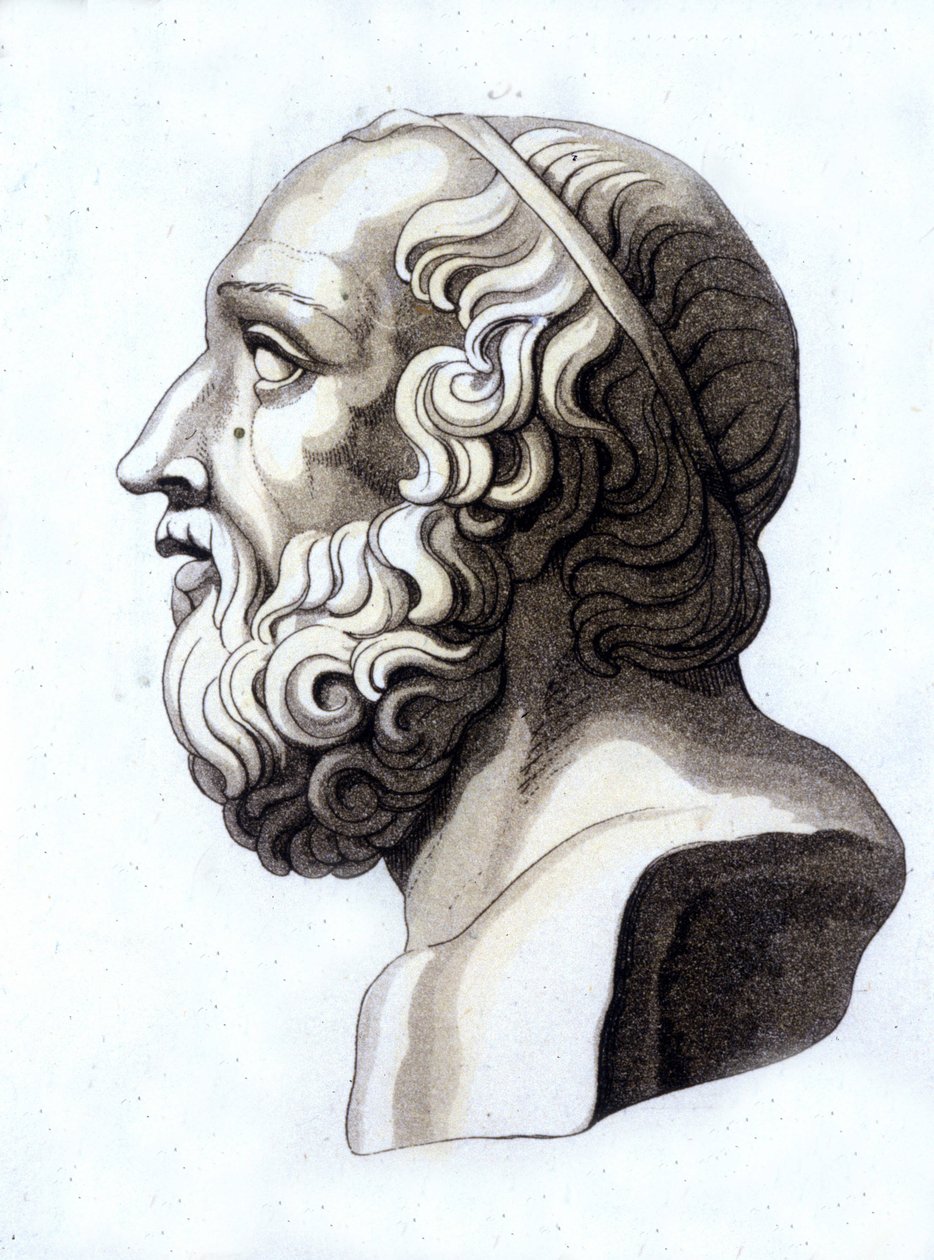 Portrett av Platon (-428; -348). av Unknown artist