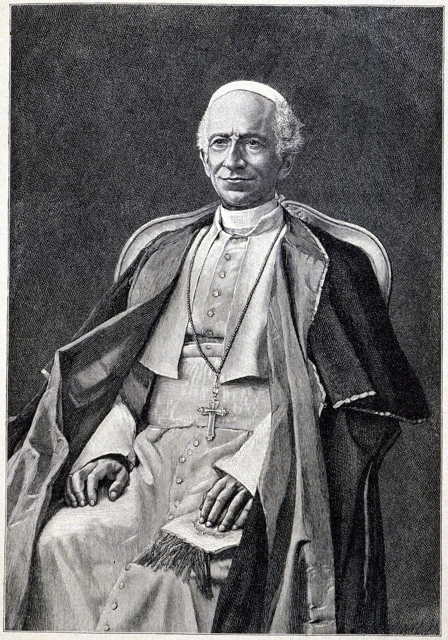 Portrett av pave Leo XIII (1810-1903) av Unknown artist