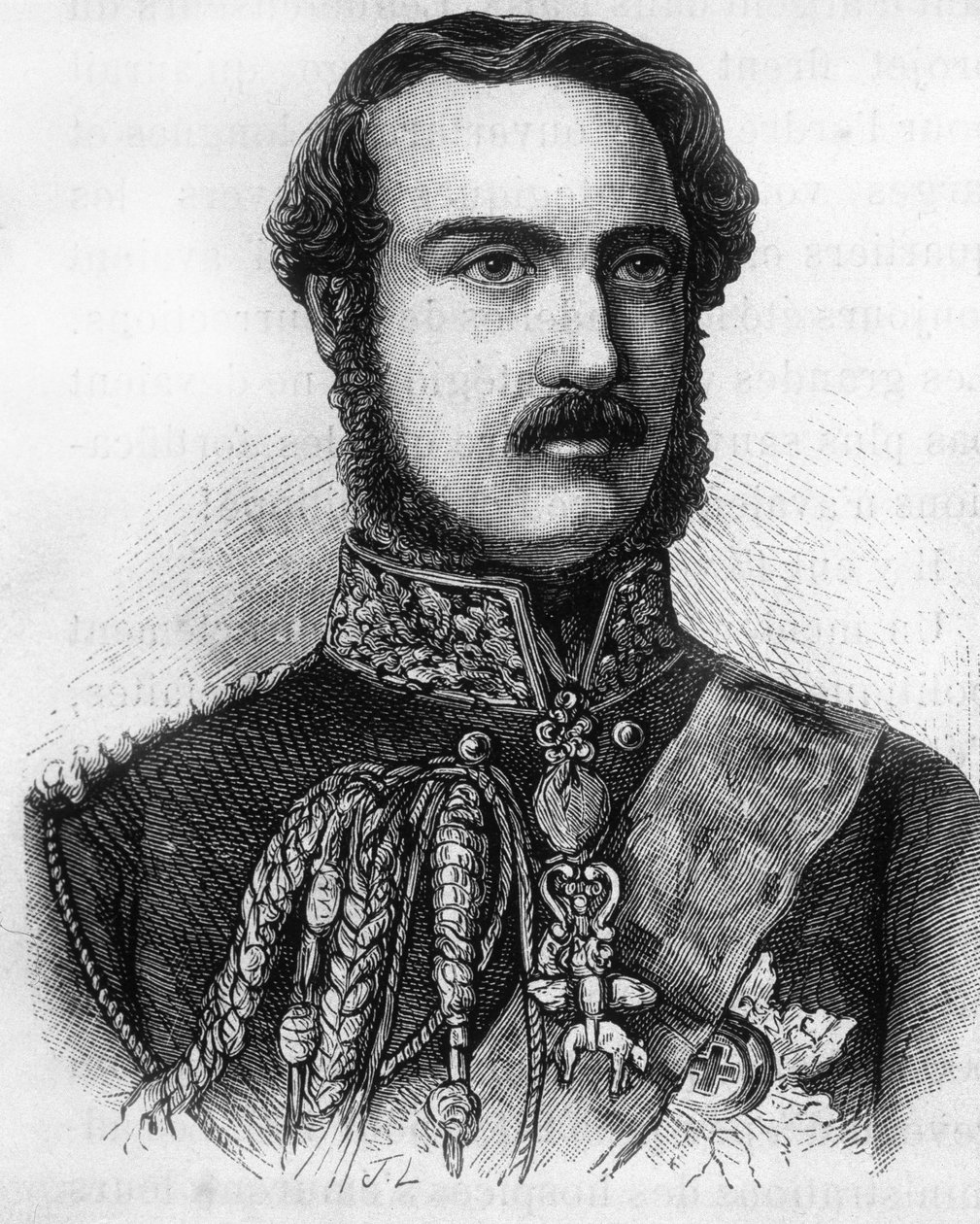 Portrait of Prince Albert, Prince of England and Ireland (1819-1861). av Unknown artist