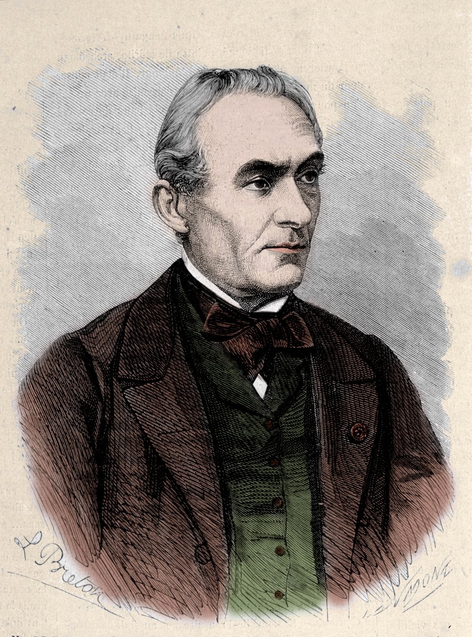 Portrett av Prosper Merimee fransk forfatter (1803-1870). /leemage av Unknown artist