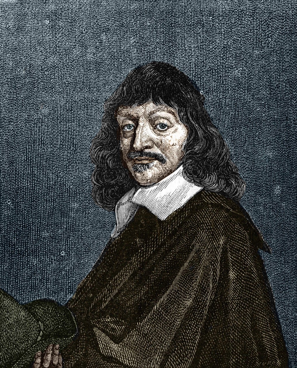 Portrait of René Descartes. 1596-1650. av Unknown artist