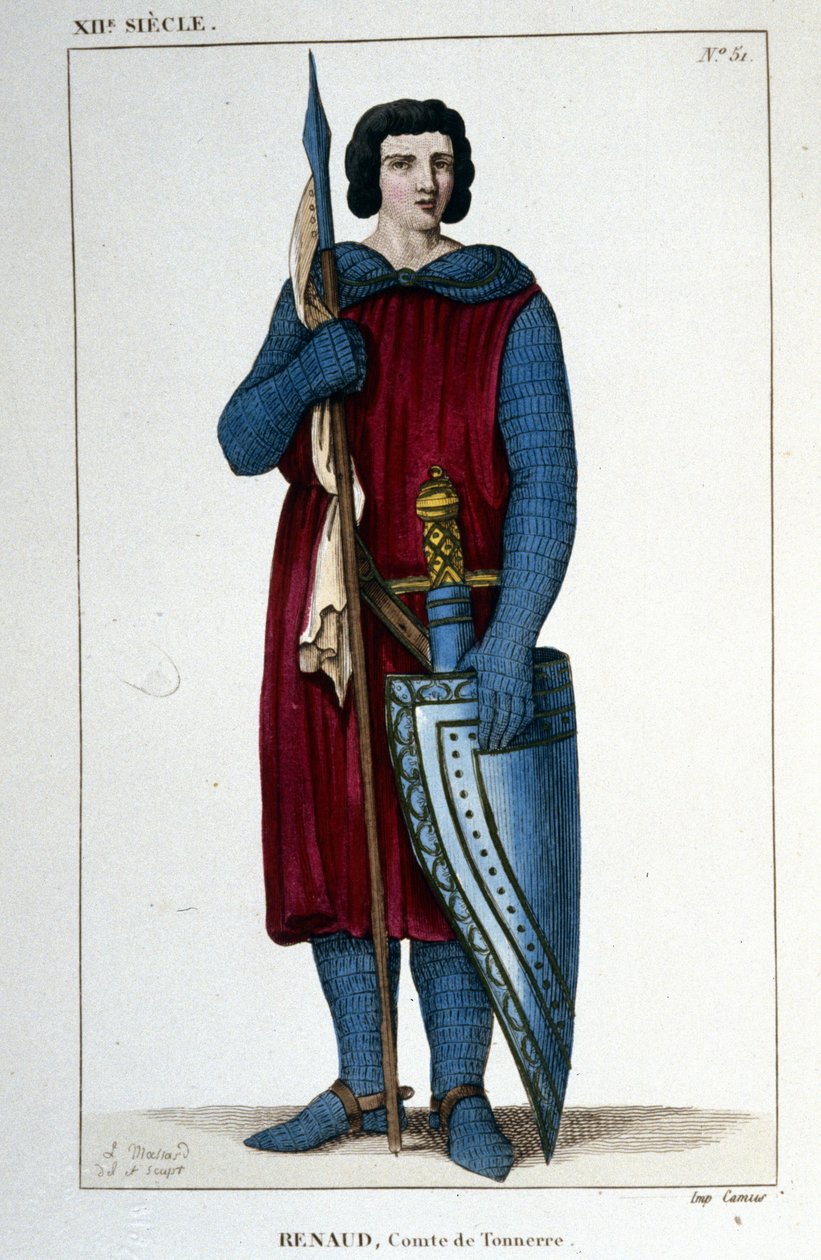Portrett av Renaud, tordengreve (990 - 1038 ca.). av Unknown artist
