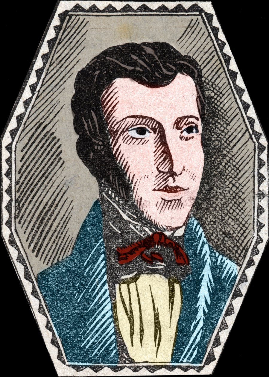 Portrett av Rene Caillie (1799 -1838) fransk oppdagelsesreisende. av Unknown artist