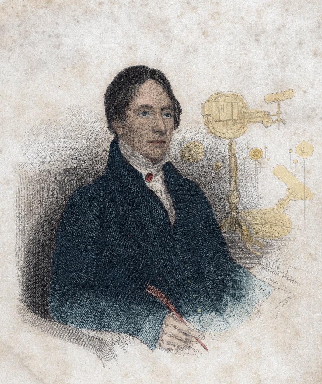 Portrett av pastor Thomas Dick (1774 -1857) skotsk kirkeminister av Unknown artist