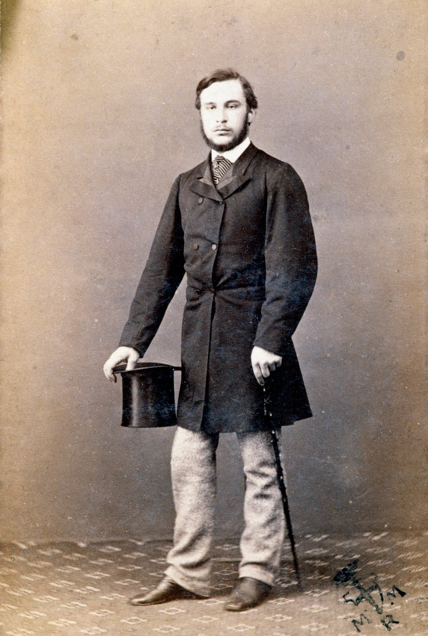 Portrett av Ricciotti Garibaldi (1847-1924), sønn av den italienske patrioten Giuseppe Garibaldi og hans første kone Anita av Unknown artist