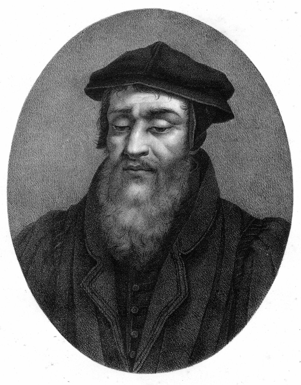 Portrett av Robert I Estienne (1498 - 1559) humanist, forlegger og trykker. av Unknown artist