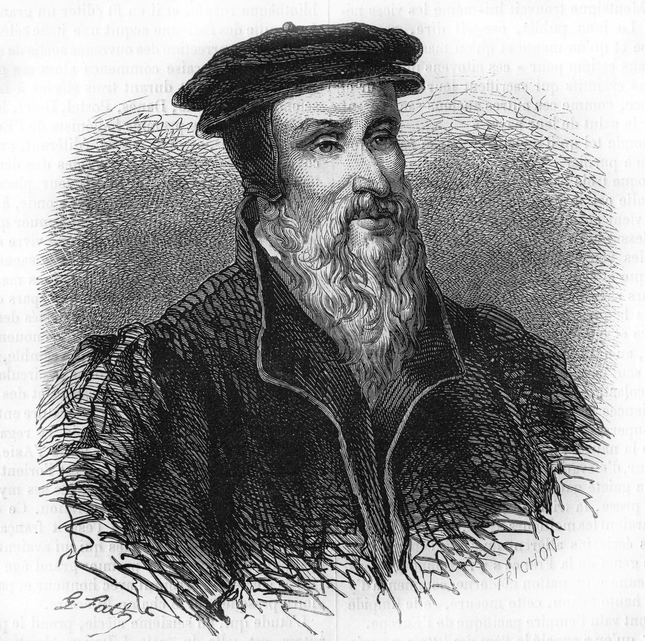 Portrait of Robert I Estienne (1498 - 1559) humanist, publisher and printer. av Unknown artist