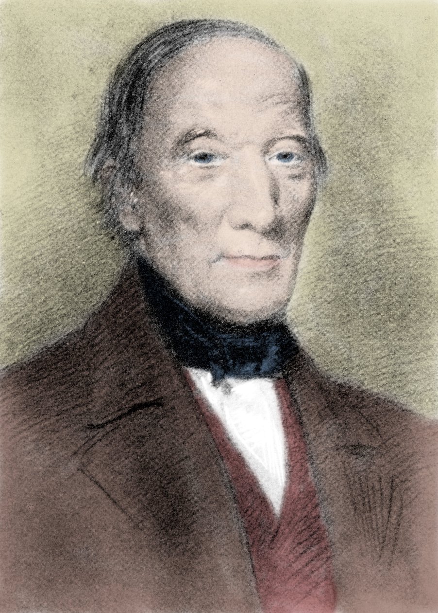 Portrett av Robert Owen (1771-1858), britisk filantrop og sosialist. av Unknown artist