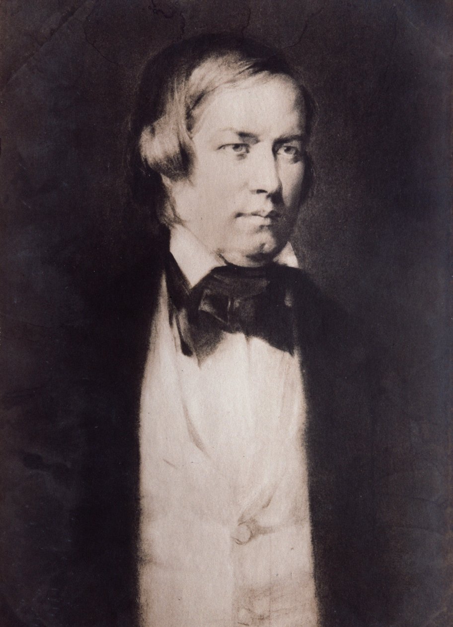 Portrett av Robert Schumann (gravering) av Unknown artist