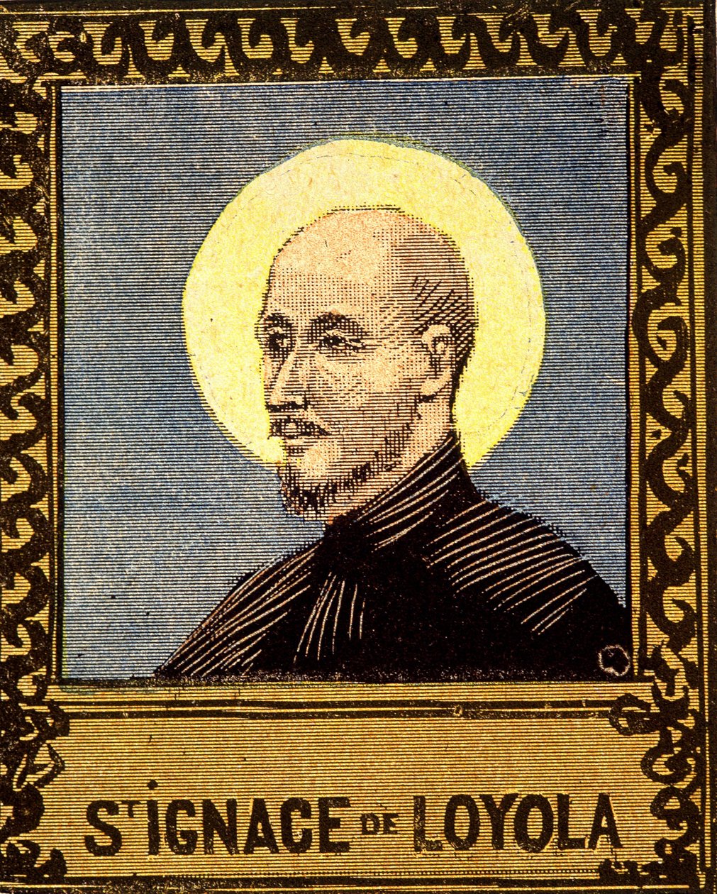 Portrett av Saint Ignatius av Loyola (1491 - 1556), grunnlegger av Society of Jesus. 1800-tallet. av Unknown artist