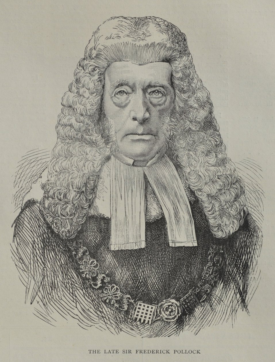 Portrett av Sir Federick Pollock av Unknown artist