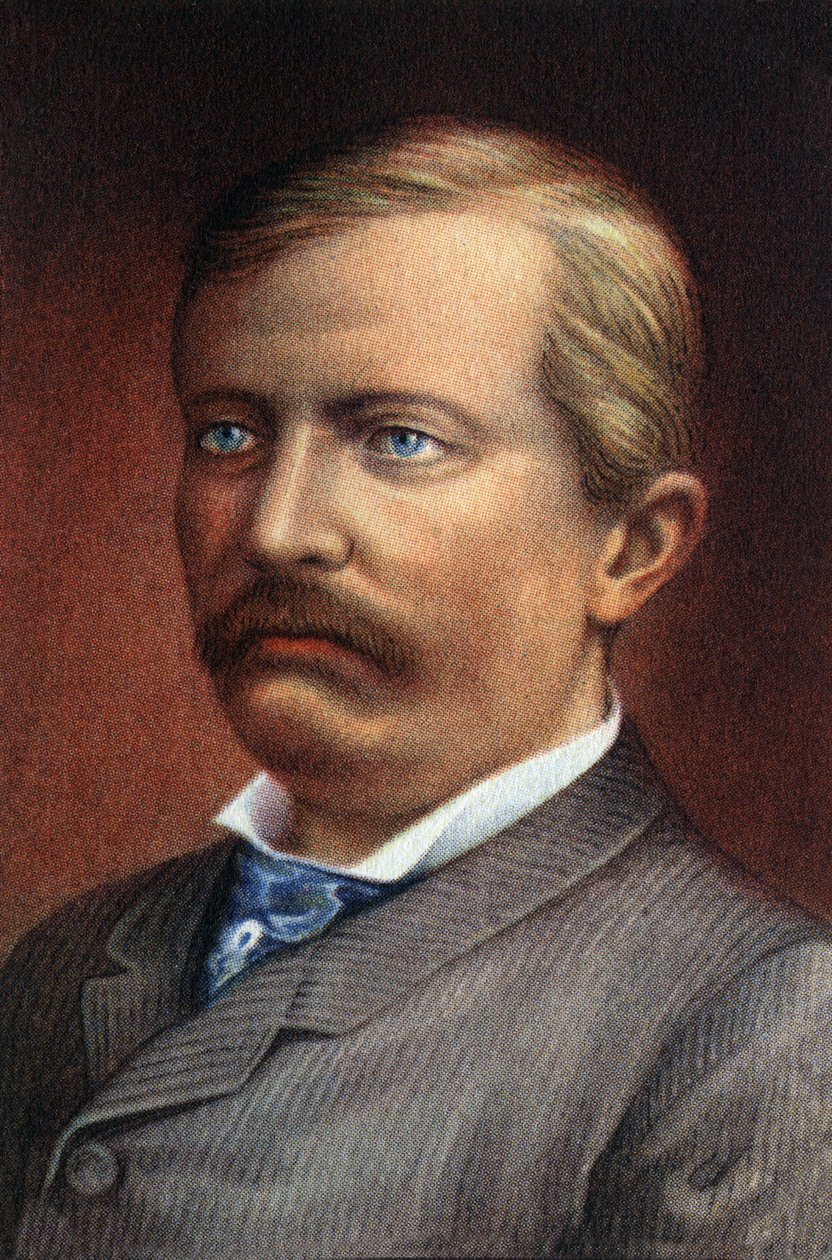 Portrett av Sir Henry Morton Stanley, pseudonym for John Rowlands (1841–1904), britisk oppdagelsesreisende og journalist. av Unknown Artist