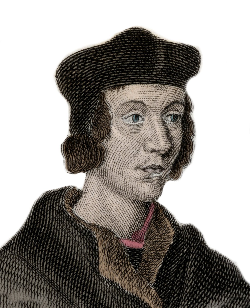 Portrett av Sir John Fortescue de Salden (ca. 1531-1607), engelsk politiker, finansminister. Gravering fra 1800-tallet. av Unknown artist