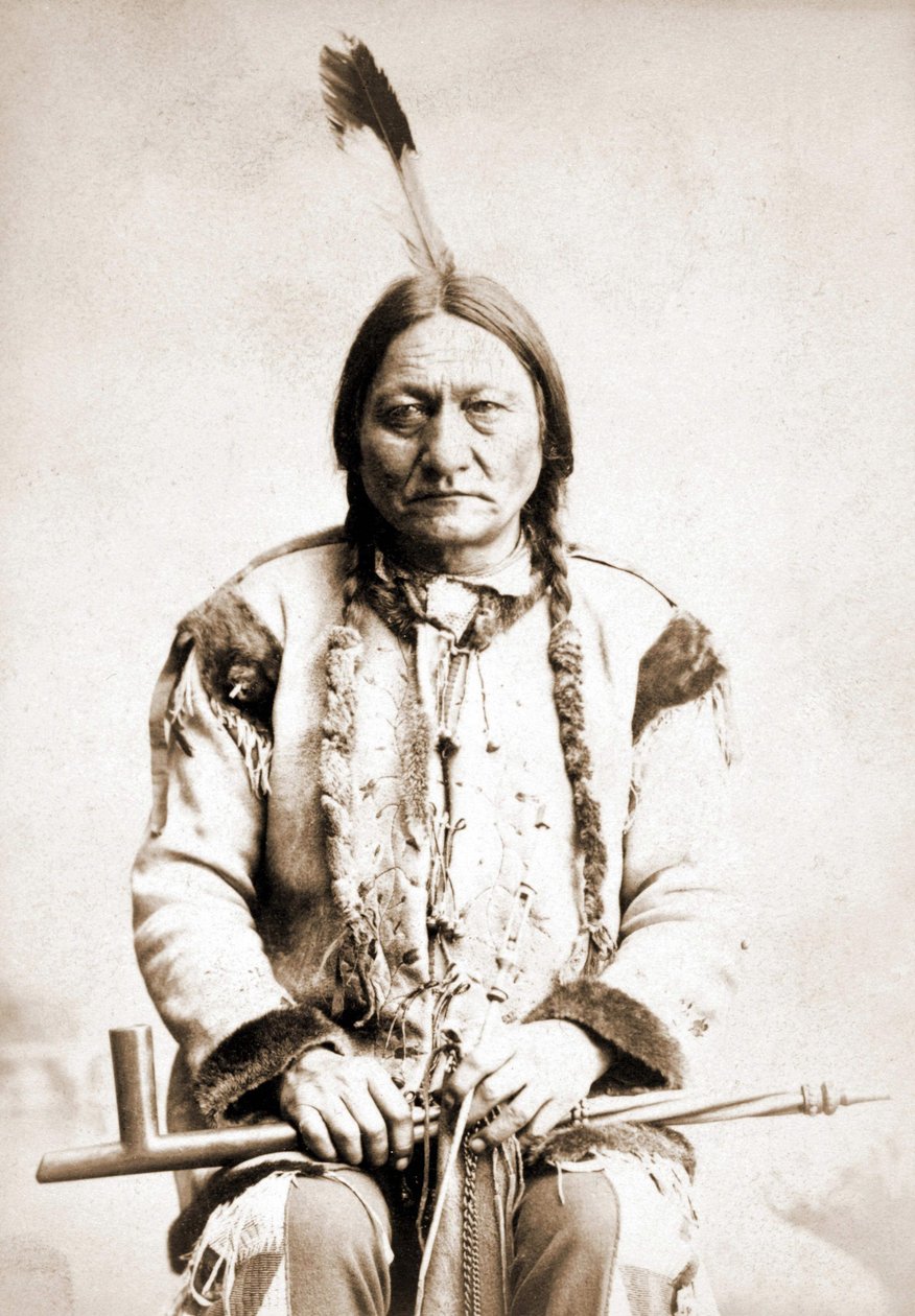 Portrait of Sitting Bull, Indian Chief, circa 1886 av Unknown artist