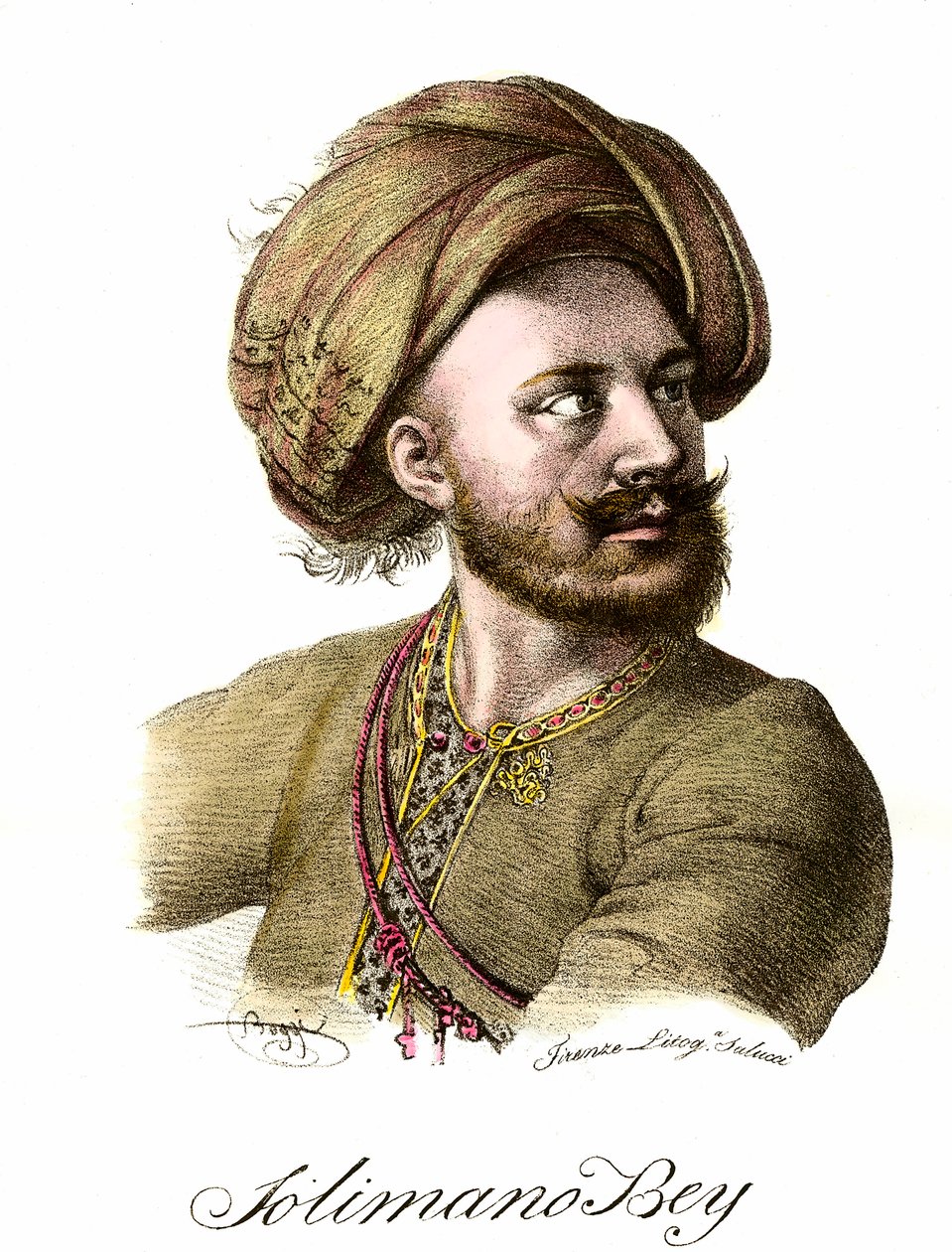 Portrett av Soliman (Suleyman) I den storslåtte (1494-1566), osmansk sultan"" av Unknown artist