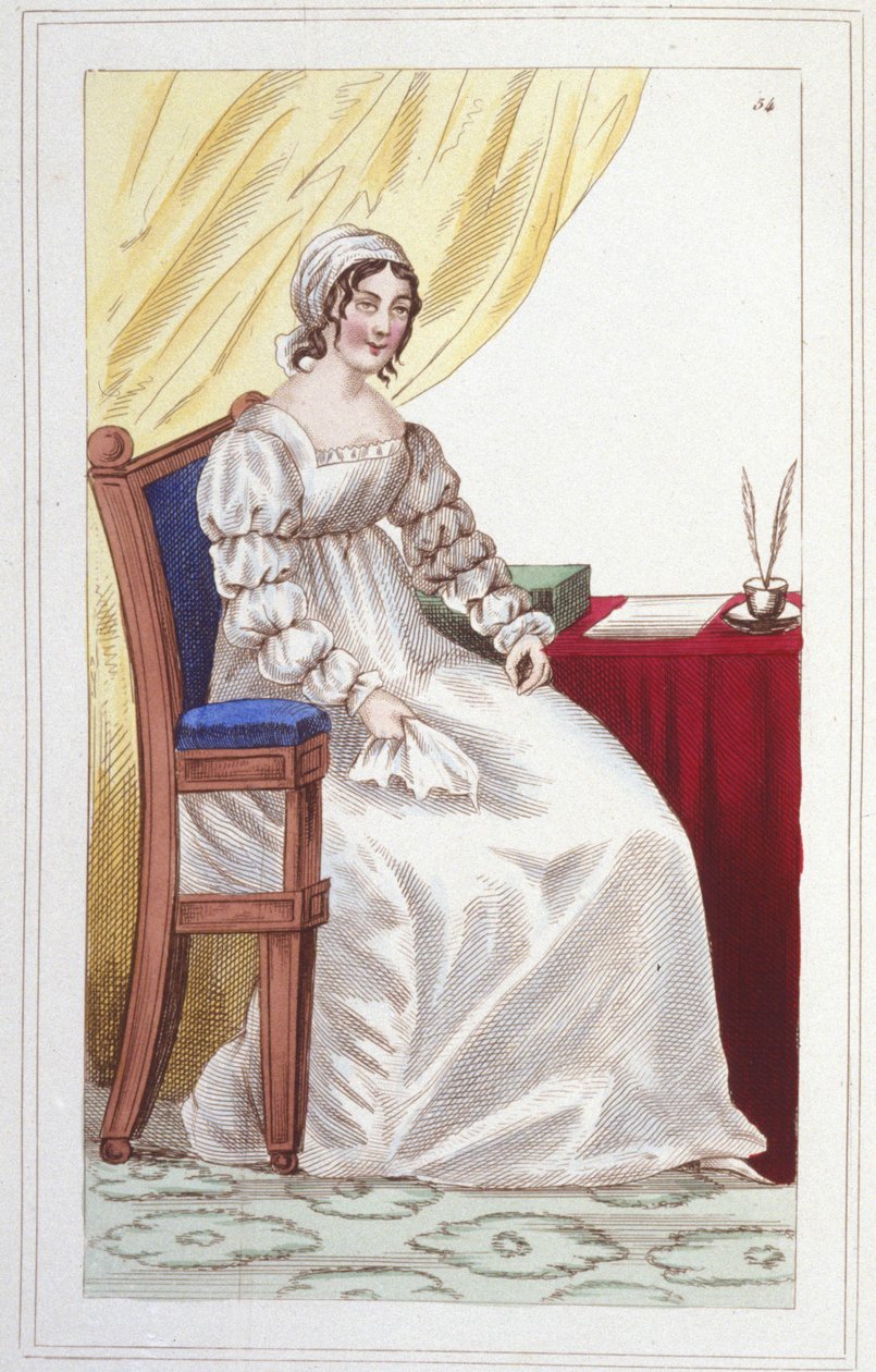Portrett av Sophie Cottin Rostand (1770-1807) fransk forfatter. av Unknown artist