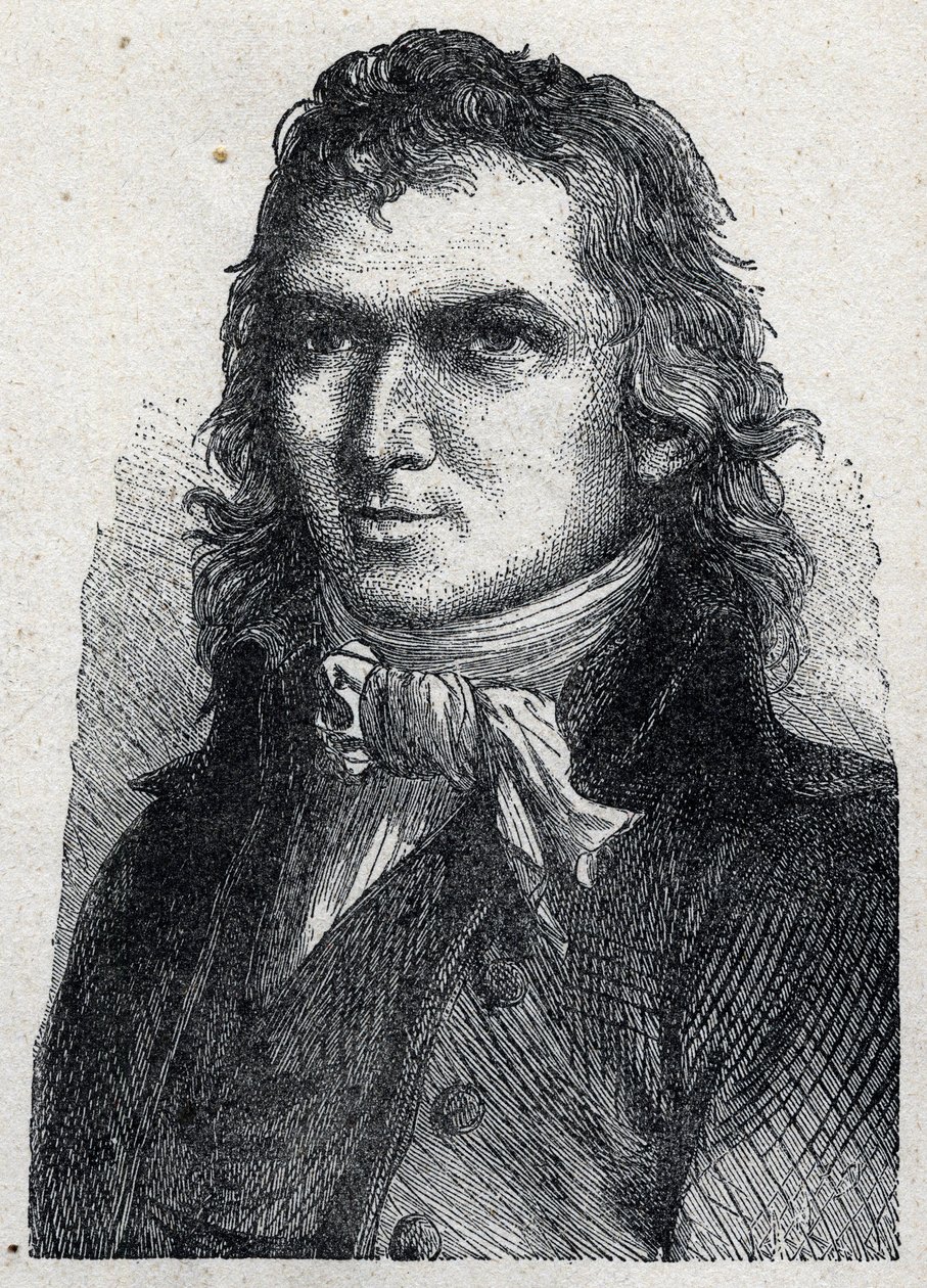 Portrett av Stanislas Joseph Francois Xavier Rovere (1748-1798), fransk soldat og royalist-deputat. av Unknown artist