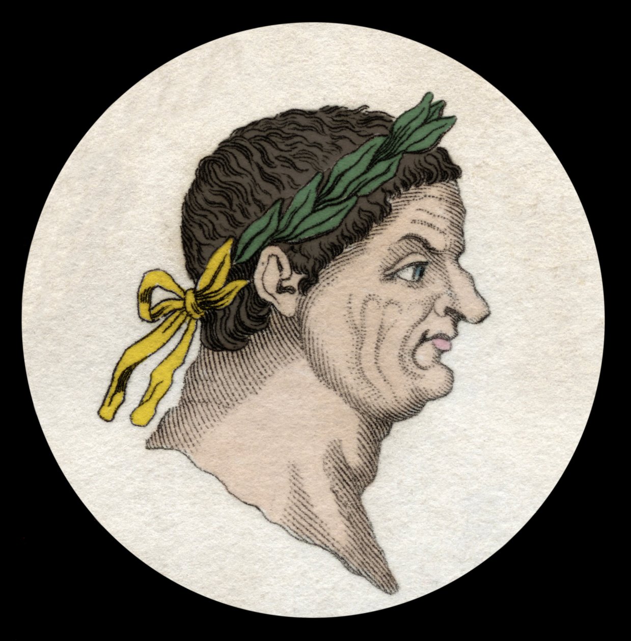 Portrett av Titus Flavius Vespasianus (Vespasian, 9-79), romersk keiser. av Unknown artist