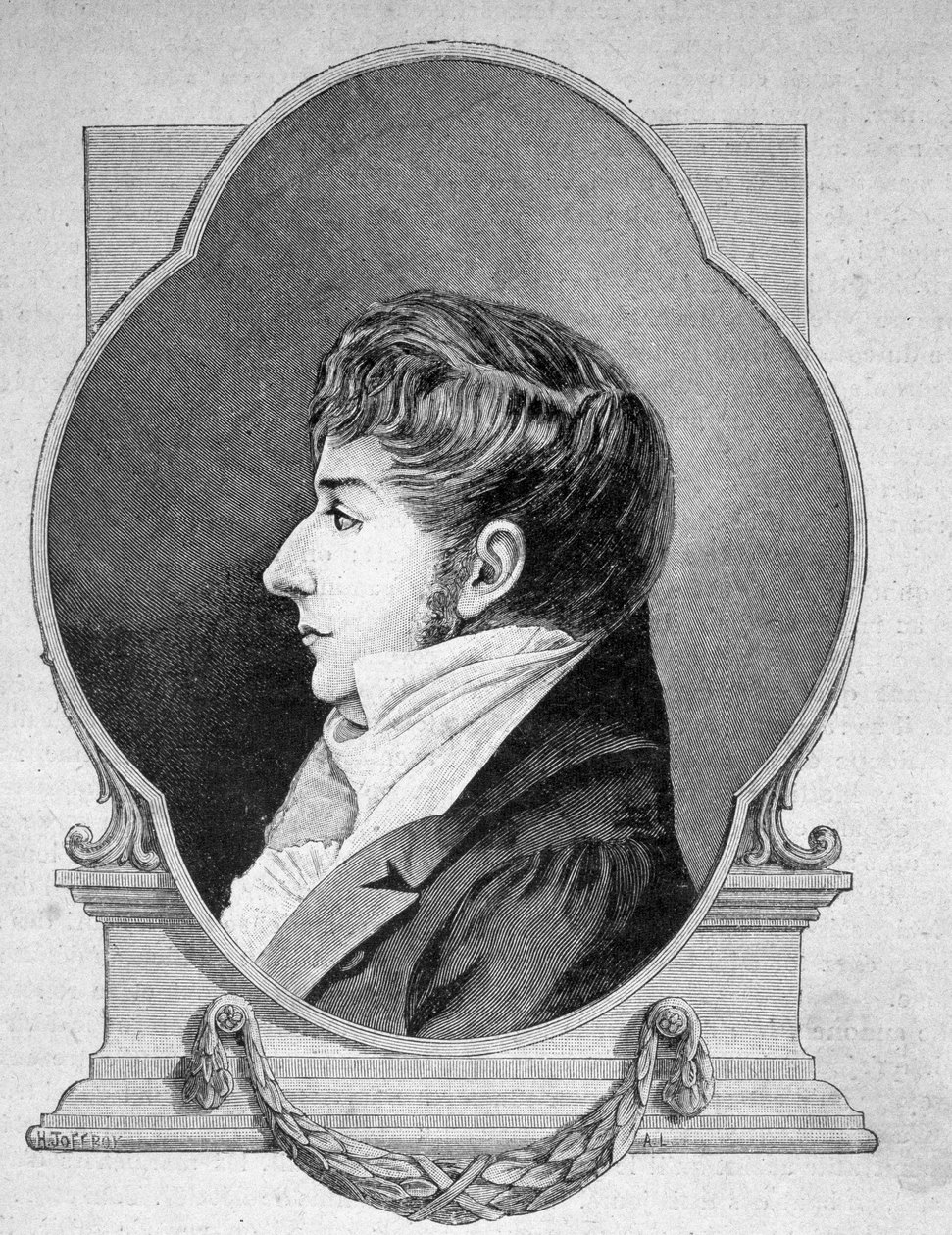 Portrett av Tom Souville, Calaisian privatist (1777 - 1839) - i "" Les Contemporains "", n.d. slutten av 1800-tallet. av Unknown artist