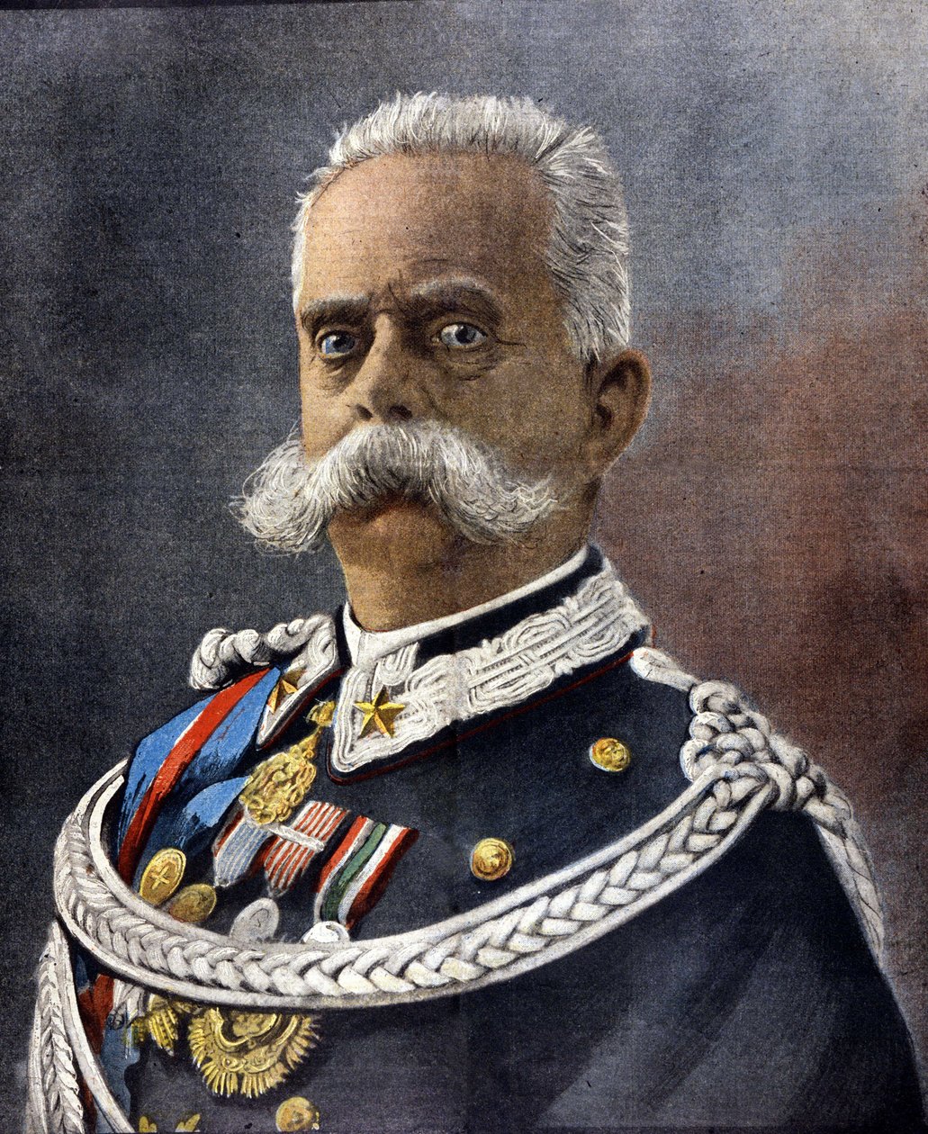Portrett av Umberto 1. konge av Italia (Humbert I av Unknown artist
