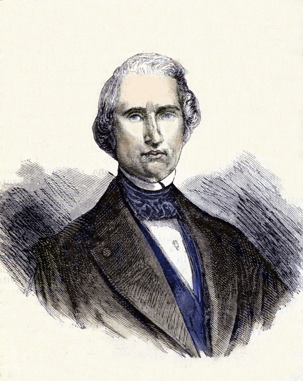 Portrett av Urbain Jean Joseph Le Verrier eller (Leverrier), fransk matematiker og astronom (1811-1877). Han er den første observatøren av planeten Neptun. av Unknown artist