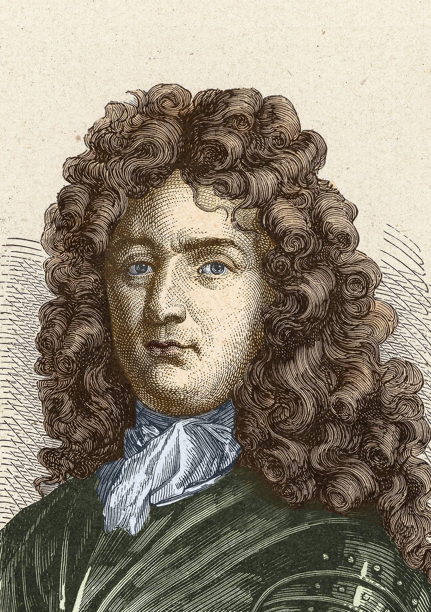 Portrett av Vauban (1633 - 1707). (Sébastien Le Prestre de Vauban) Marskalk av Frankrike og militæringeniør av Unknown artist