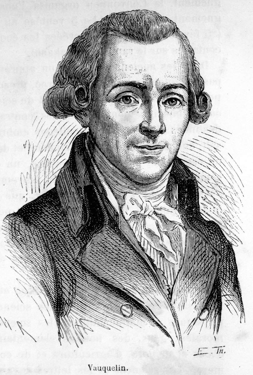 Portrett av Vauquelin, fransk kjemiker (1763-1829). av Unknown artist