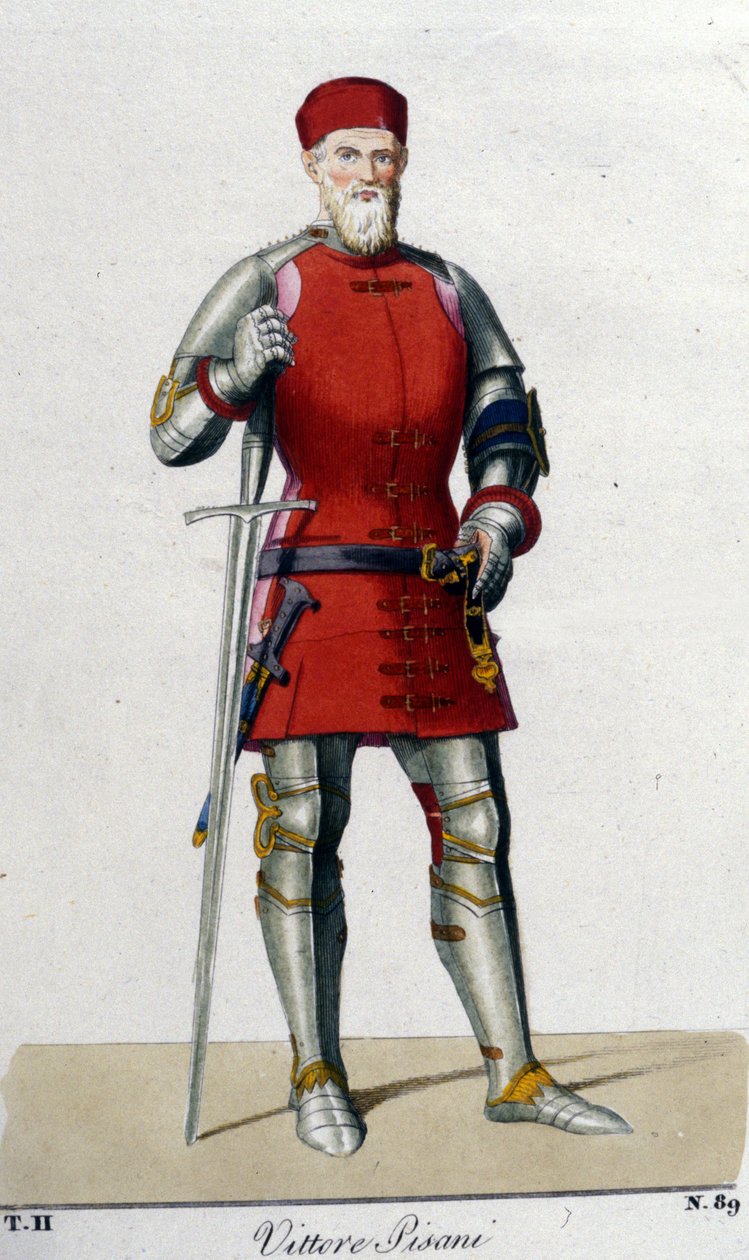 Portrett av Vittore Pisani. Venetiansk admiral (1324 - 1380). av Unknown artist