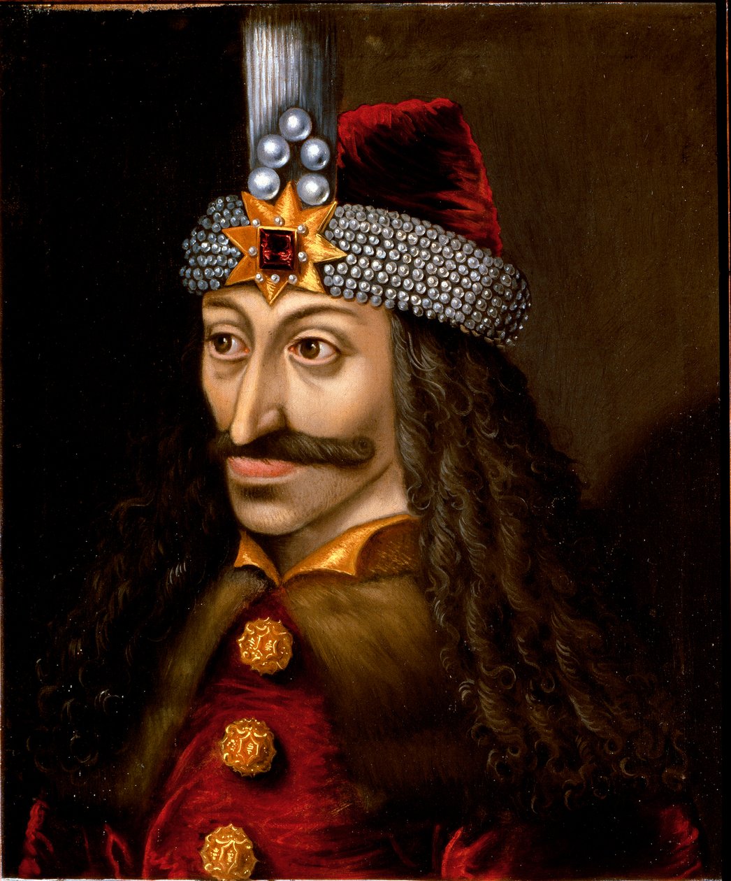 Portrett av spidderen Vlad Tepes III eller Dracula (maleri) av Unknown artist