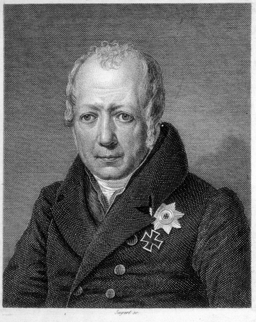 Portrett av Wilhelm von Humboldt (Guillaume de Humboldt av Unknown artist
