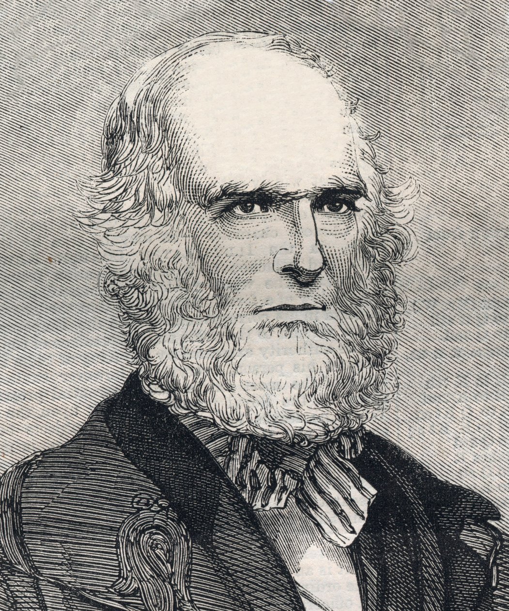 Portrett av William Cullen Bryant (1794-1878), amerikansk poet. Gravering i "" The illustrated London News "" av 23. januar 1858. av Unknown artist