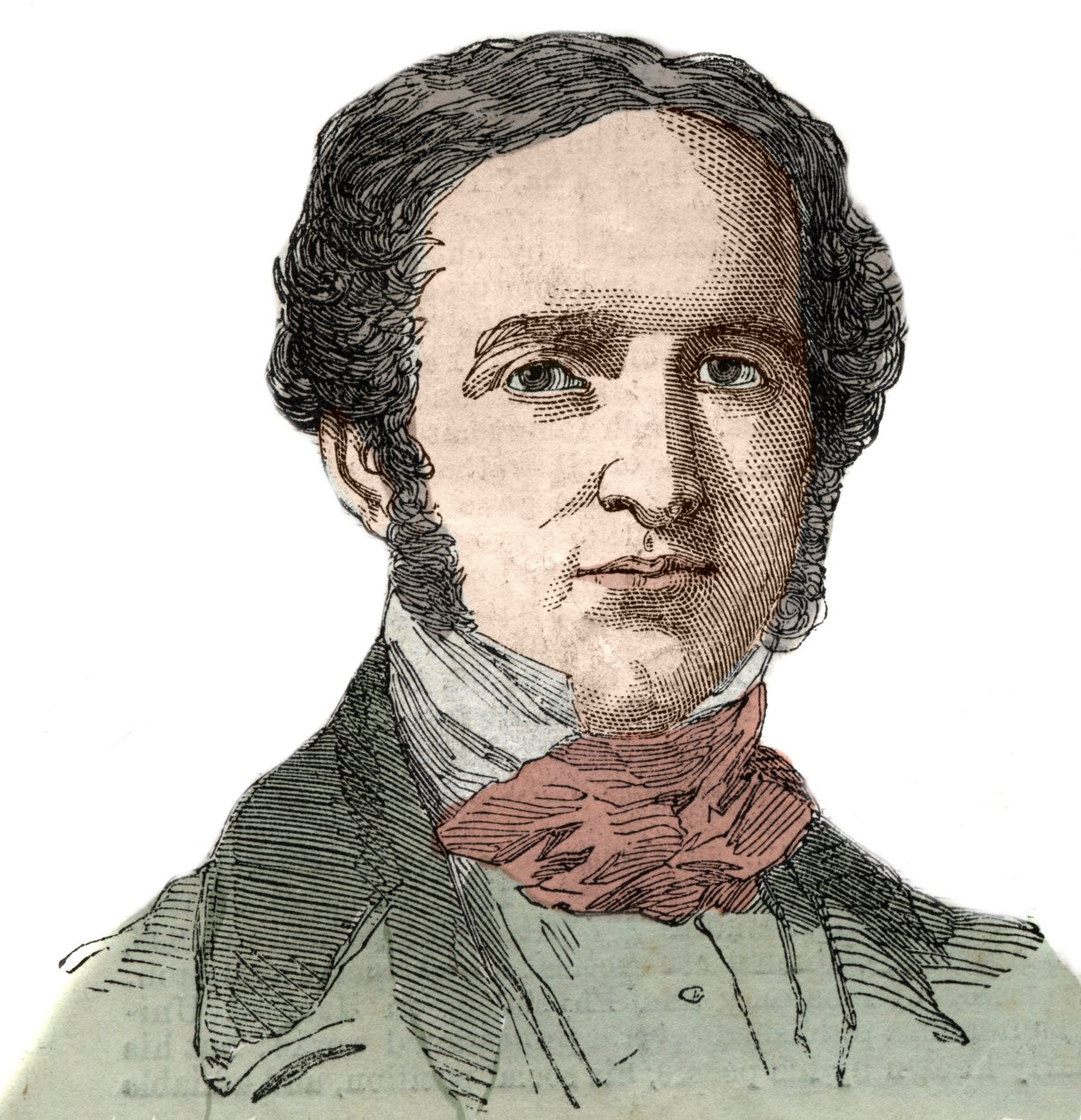 Portrett av William Hickling Prescott (1796–1859), amerikansk historiker. av Unknown artist