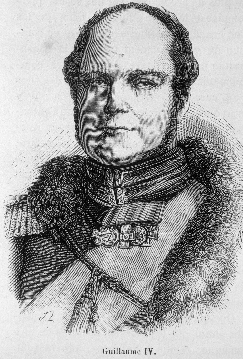 Portrett av Vilhelm IV (1765 - 1837), konge av England og Irland av Unknown artist
