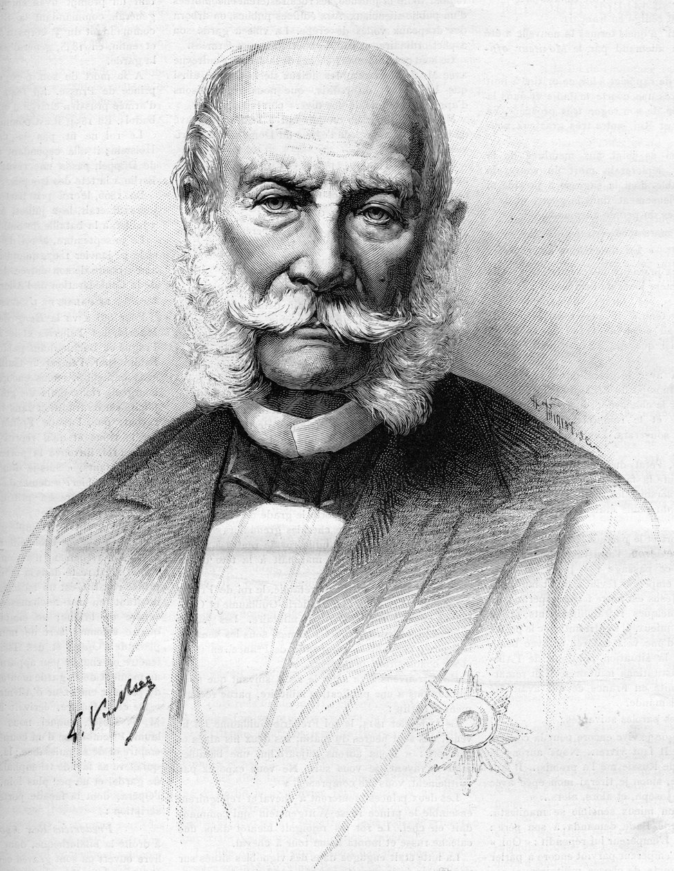 Portrait of William I of Germany (1797-1888). av Unknown artist