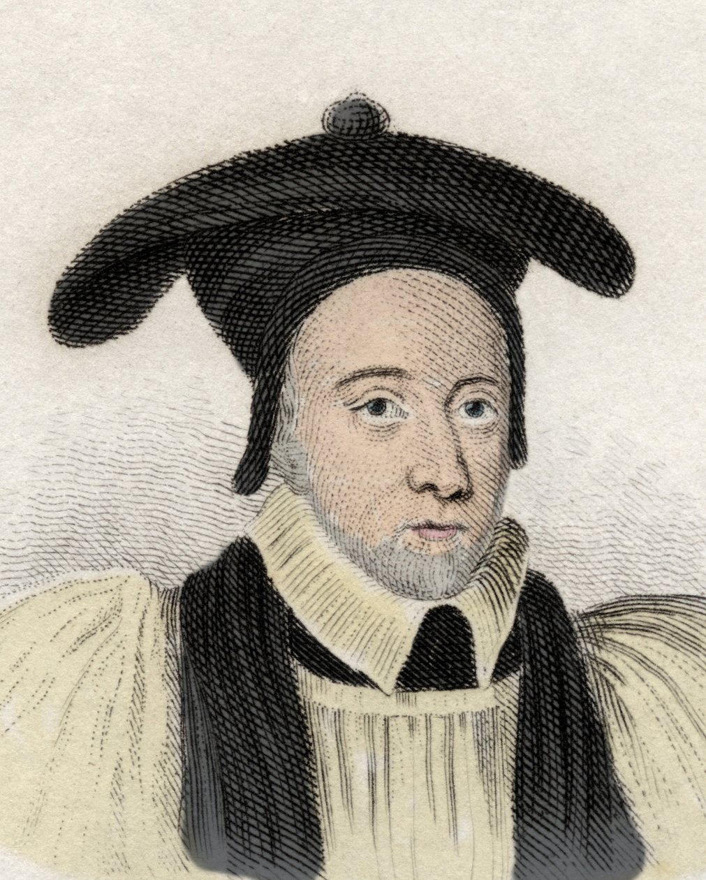 Portrett av William Juxon (1582-1663), engelsk kirkelig og arkaisk av Cantorbery. Gravering av 1800-tallet. av Unknown artist