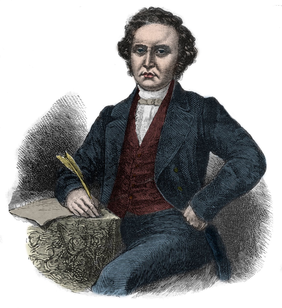 Portrett av William Symington (1764-1831) skotsk pioner innen dampnavigasjon av Unknown artist