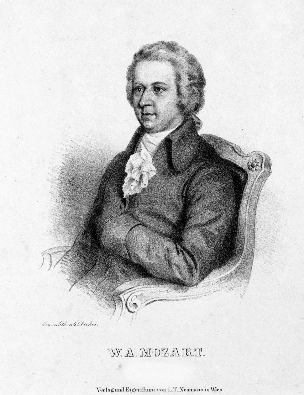 Portrett av Wolfgang Amadeus Mozart (1756-1791) av Unknown artist