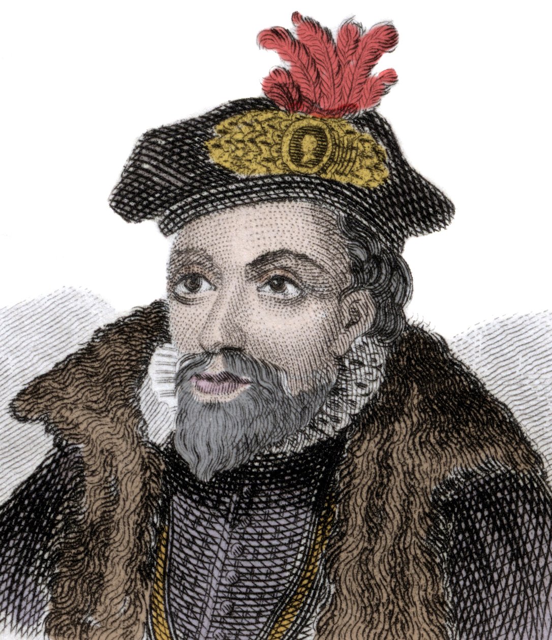 Portrett av hertugen av Northumberland John Dudley (1501-1553) (John Dudley av Unknown artist