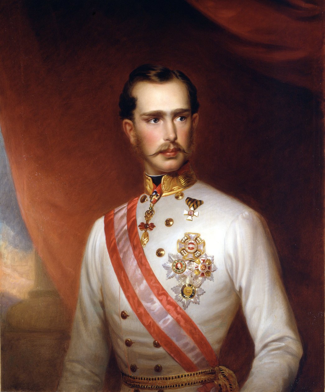 Portrett av keiseren av Østerrike Frans Josef I (1830 - 1916). Anonymt maleri. Risorgimento-museet, Milano. av Unknown artist