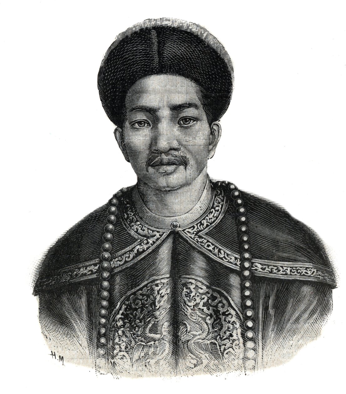 Portrett av keiseren av Japan, Mutsuhito (Meiji Tenno av Unknown artist