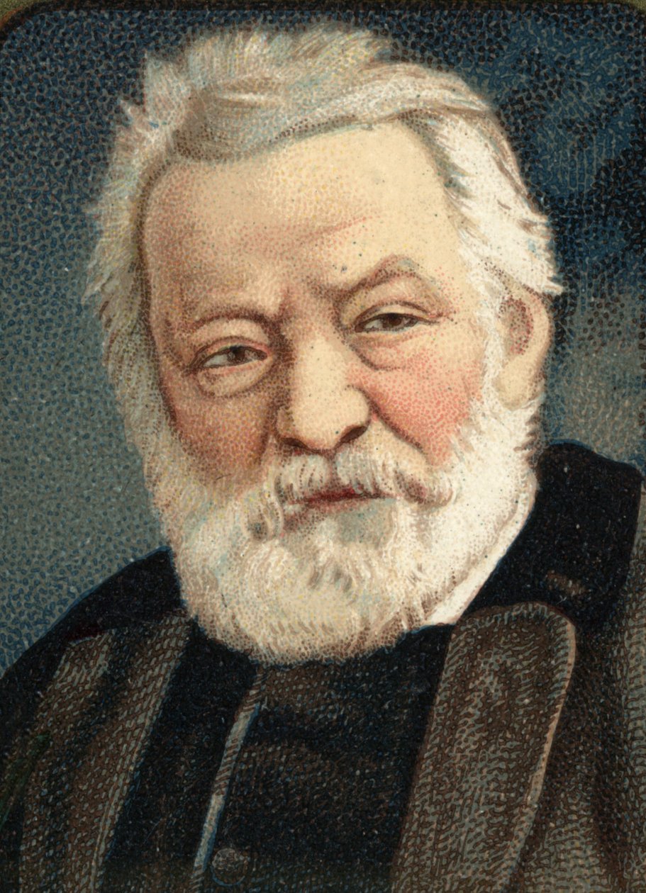 Portrett av den franske forfatteren Victor Hugo (1802 - 1885). av Unknown artist